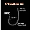 Gamakatsu G-Carp Specialist RX Crna 8, 10 kom/pak., šaranska udica s okcem i mikro bodljom