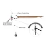 Gamakatsu Preda Swivel Shot Black Hooks #1 Udica s virblom