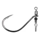 Gamakatsu Preda Swivel Shot Black Hooks #1/0 Udica s virblom