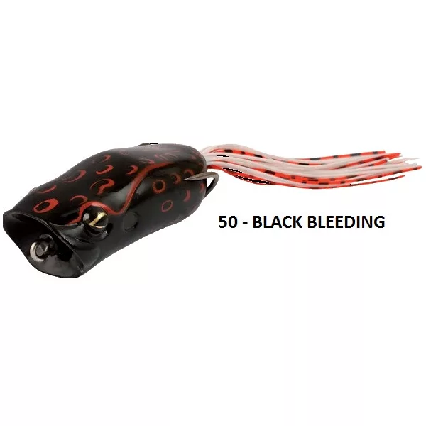 Rapture Popper Frog 6cm 15gr Black Bleeding Gumena žaba