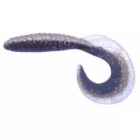   Rapture Fun Tail Grub 6,5cm Black Silver Plastični mamac 10 kom