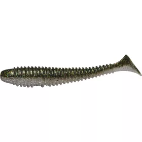   Rapture Ribbed Swing Shad 7cm Smoke Green Plastični mamac 12 kom