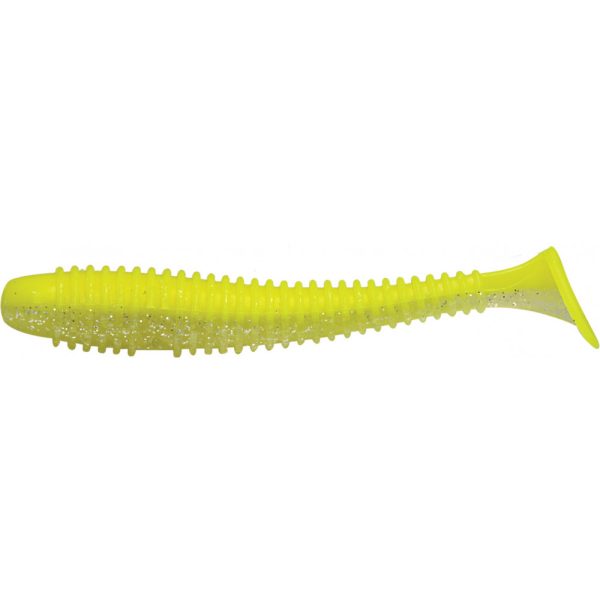 Rapture Rebrasti Swing Shad 9,5cm Chartreuse Ghost Plastična Varalica 7kom