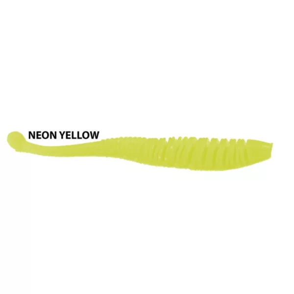 Rapture Evoke Worm 6cm Neon Yellow Plastični mamac 12 kom