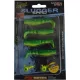 Rapture Slugger Shad Set 5,5cm Lime Yellow 4+2kom Set Umjetnih Mamaca