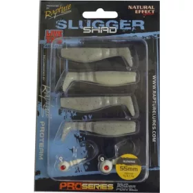   Rapture Slugger Shad Set 5,5cm Chartreuse Ghost 4+2kom Set Umjetnih Mamaca