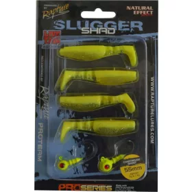   Rapture Slugger Shad Set 5,5cm Glowing 4+2kom Set Umjetnih Mamaca