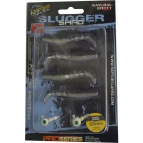   Rapture Slugger Shad Set 5,5cm Green Shiner 4+2kom Set Umjetnih Mamaca