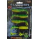 Rapture Slugger Shad Set 7,5cm Lime Yellow 4+2kom Set Umjetnih Mamaca