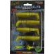Rapture Slugger Shad Set 7,5cm Chartreuse Ghost 4+2kom Set Umjetnih Mamaca