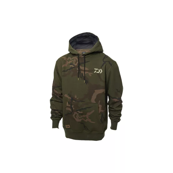 Daiwa Carp Camo Green Kapucnis Pulóver M
