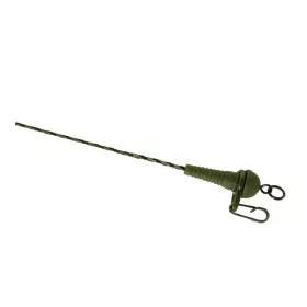   K-Karp DT Sleeve Rig 90cm Smeđi Predvez s Olovom i Sigurnosnom Kopčom 2kom