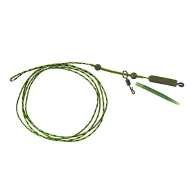   K-Karp DT Heli Rig 90cm Zeleni Predvez s Olovom i Sigurnosnom Kopčom 2kom