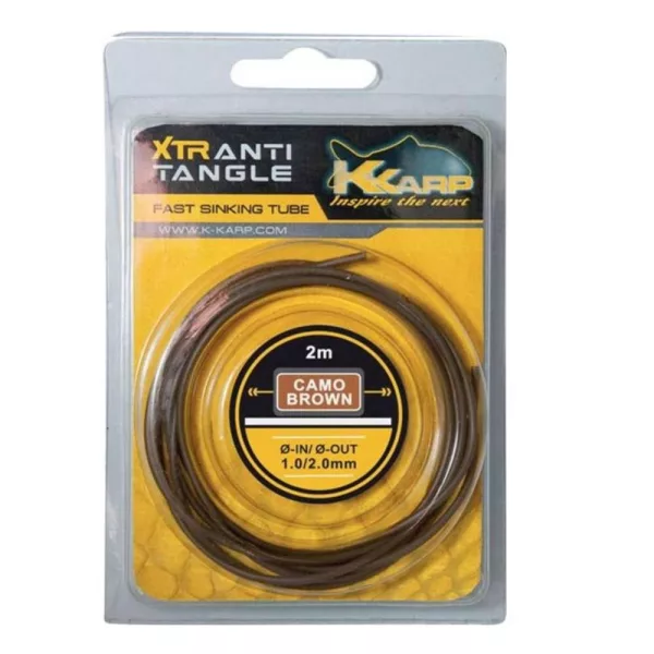 K-Karp XTR Sinking Tube Smeđa 1,0-2,0mm anti-tangle cijev 2m