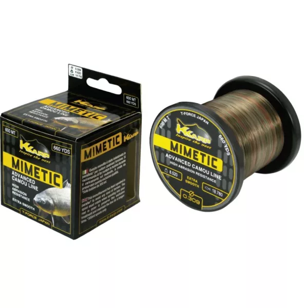 K-Karp Mimetic 600m 0,325mm Monofilni glavni najlon