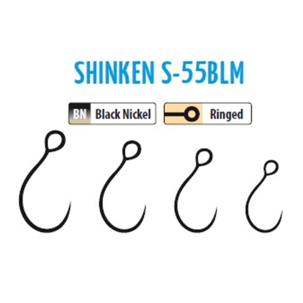 Trabucco Shinken Hooks S-55BLM BN #4 Udica bez kontre za grabežljivce 10kom
