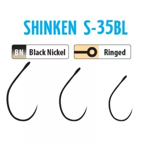   Trabucco Shinken Hooks S-35BL BN #4 Udice Bez Bodlje za Rotirajuće Varalice 10kom