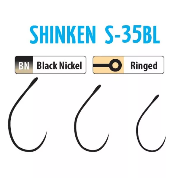 Trabucco Shinken Hooks S-35BL BN #4 Udice Bez Bodlje za Rotirajuće Varalice 10kom