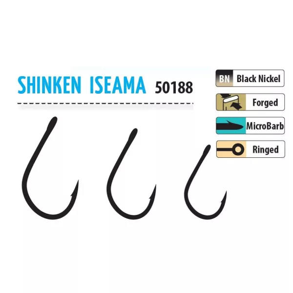 Trabucco Shinken Hooks Iseama W/R BN #8 Udice s Okcem i Bodljom 10kom