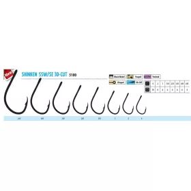   Trabucco Shinken Cut SSW S/E BN #2/0 Udica za grabežljivice 6db