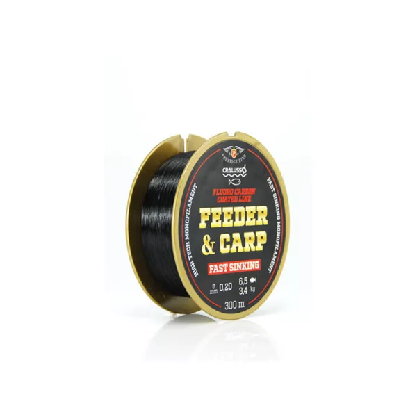 Cralusso Feeder&Carp Fast Sinking FluoroCarbon Coated QSP 0,25mm 300m struna