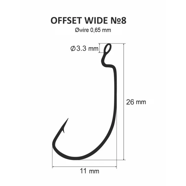 DS Offset wide No. 8. (6 komada/pakiranje)