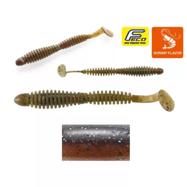 Tiemco Locoism Flexy Shad 8,9cm #239 Locom Blanc Plasztik Csali 7db