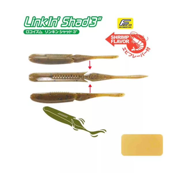 Tiemco Linkin Shad 10cm 231NS Plasztik Csali 9db