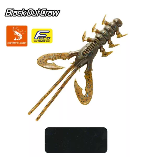 Tiemco Black Out Craw 10cm 000 Plasztik Csali 6db