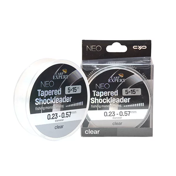 Carp Expert Neo Tapered Shock Leader Átlátszó 0,23-0,57mm Előtétzsinór 5x15m