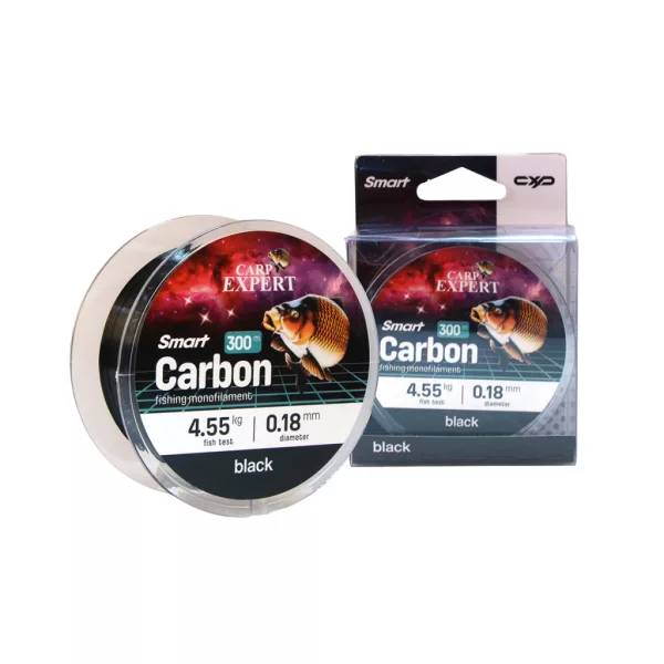 Carp Expert Smart Carbon Fekete 0,18mm Monofil Főzsinór 300m