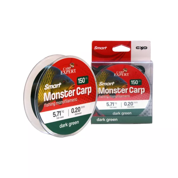 Carp Expert Smart Monster Carp Sötétzöld 0,20mm Monofil Főzsinór 150m