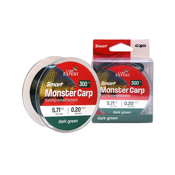 Carp Expert Smart Monster Carp Sötétzöld 0,25mm Monofil Főzsinór 300m