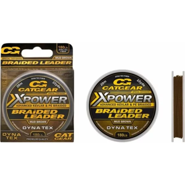 Catgear Xpower Braided Leader 20m 230lb Predvez