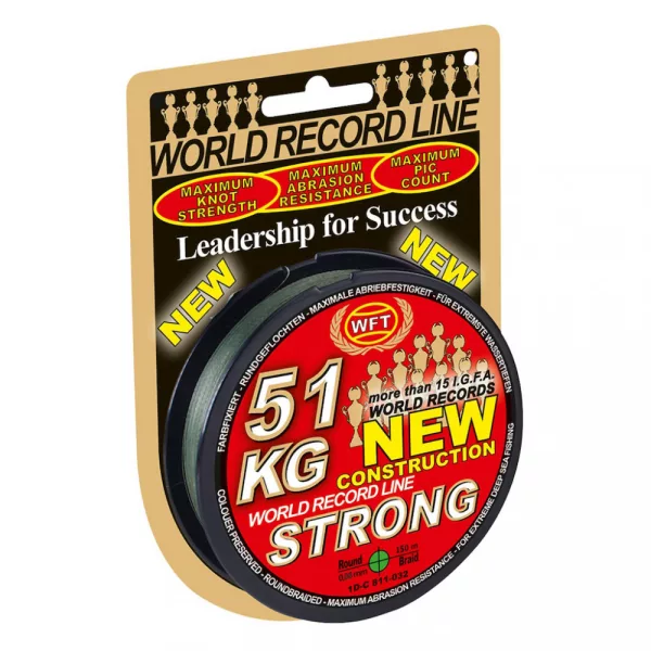 PLETENA STRUNA WFT NEW GREEN 15KG 0,12mm 150m - Glavna struna - Pletena struna