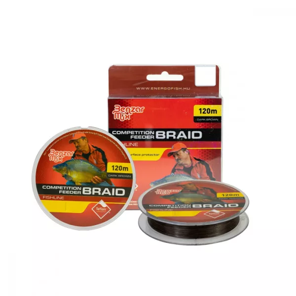 Struna Benzar Competition Feeder Braid 0,10Mm 6,33 Kg 120M Tamno smeđa