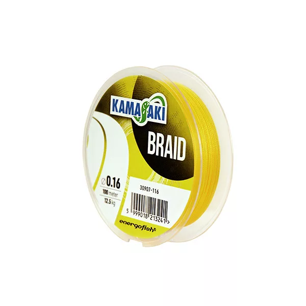 Kamasaki Braid Žuta 0,14mm 100m Pletena glavna struna
