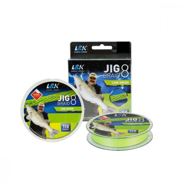 Uže L&K Jig Braid 0,08Mm 4.9 Kg 110M Limeta zelena