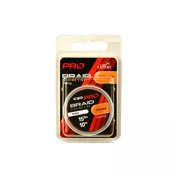 Carp Expert Pro Infused Brown 15lbs Fonott Süllyedő Előkezsinór 10m