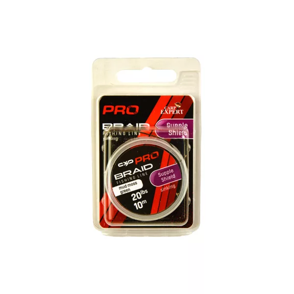 Carp Expert Pro Supple Shield Moss Green 20lbs Bevonatos Süllyedő Előkezsinór 10m