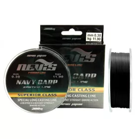 Nevis Navy Carp 300m 0.35mm Monofilni glavni najlon-Crno