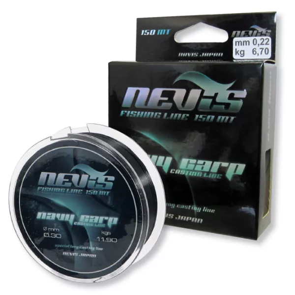 Nevis Navy Carp 300m 0.40mm Monofilni glavni najlon-Crno