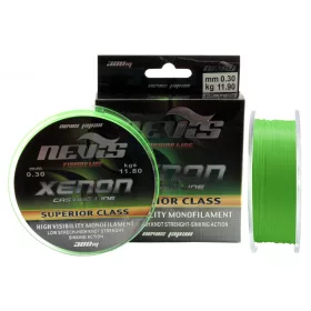   Nevis Xenon 600m 0.35mm Monofilamentna glavna struna-Fluorescentno zeleno