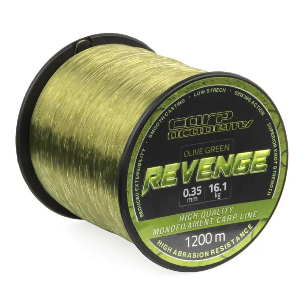 Carp Academy Revenge 1200m 0.30mm Monofil glavni najlon-Zelena