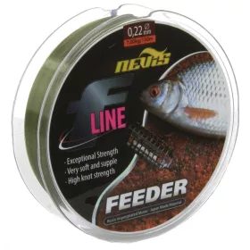   Nevis F-Line Feeder 150m 0.30mm Monofilamentna glavna struna-Zelena
