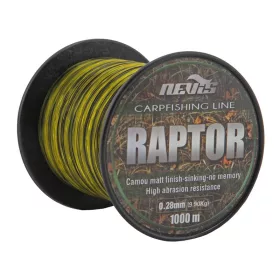   Nevis Raptor 1000m 0.30mm Monofilna glavna struna-Žuta+zelena
