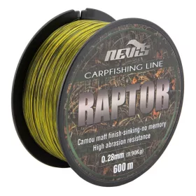   Nevis Raptor 600m 0.28mm Monofilna glavna struna-Žuta+zelena