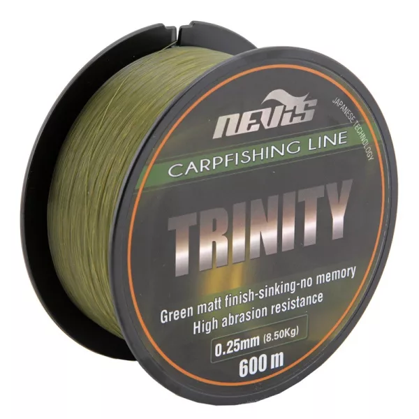 Nevis Trinity 600m 0.28mm Monofilni glavni najlon-Zelena
