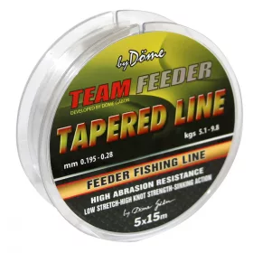   Haldorádó By Döme TF Tapered Leader 5x15m 0.165-0.22mm Predvez-Prozirno