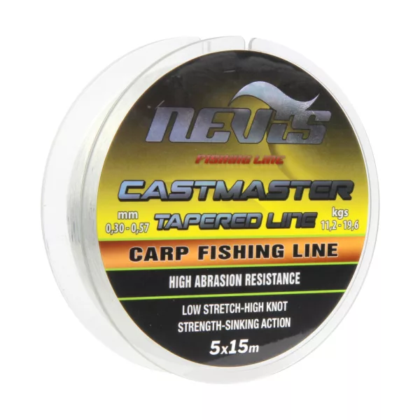Nevis Castmaster Tapered Line 5x15m 0,23-0,57mm Strune